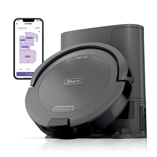 Shark Navigator Robot Vacuum with Bagless Self-Empty Base & LiDAR Navigation RV2120AE