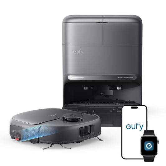eufy C28 Robot Vacuum & Mop Combo – 15,000Pa Suction, HydroJet Roller Mop, 75-Day Auto-Empty, LiDAR Navigation