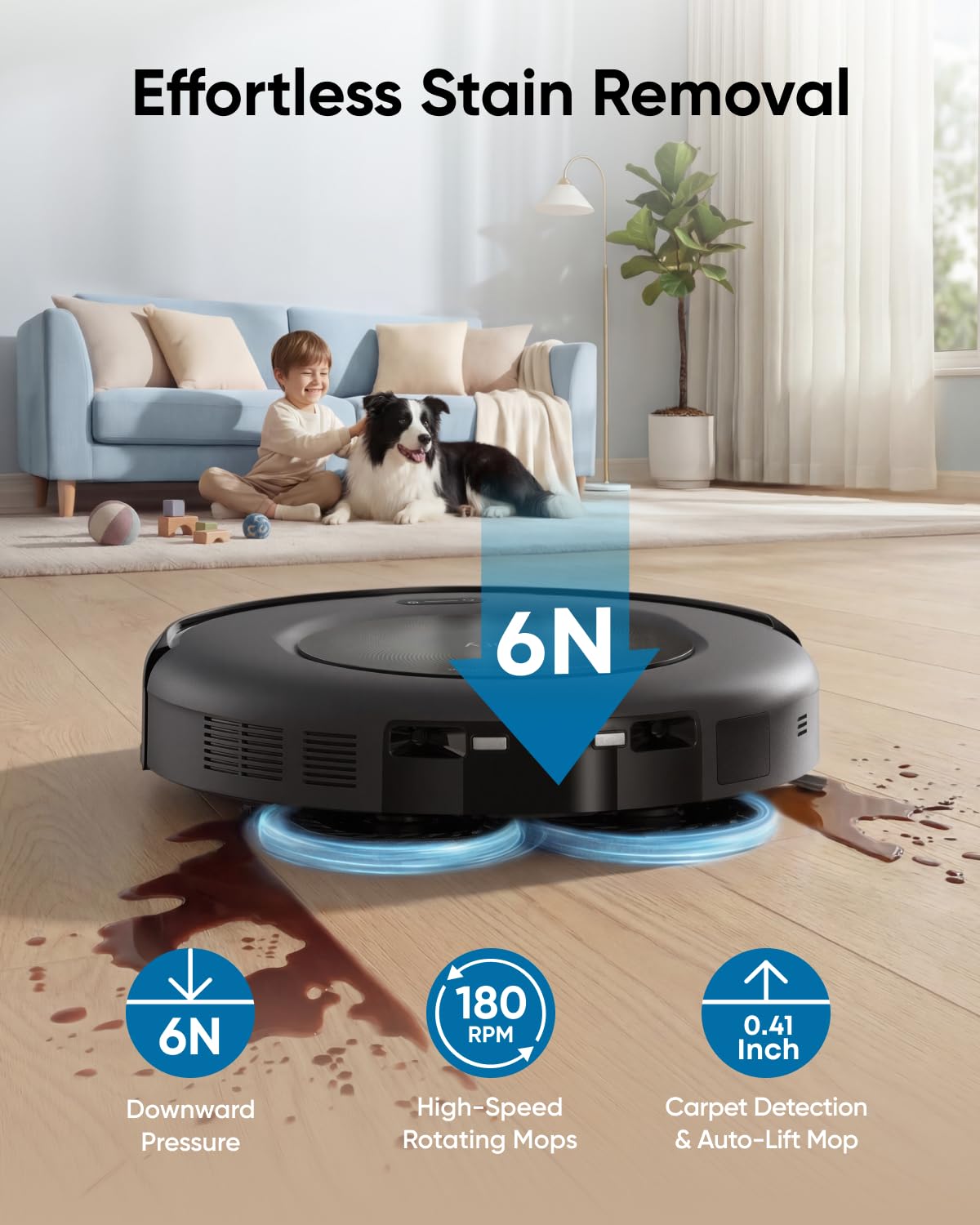 eufy Omni C20 Robot Vacuum & Mop with Auto Washing, Drying & Self-Emptying Station - 7,000 Pa Suction