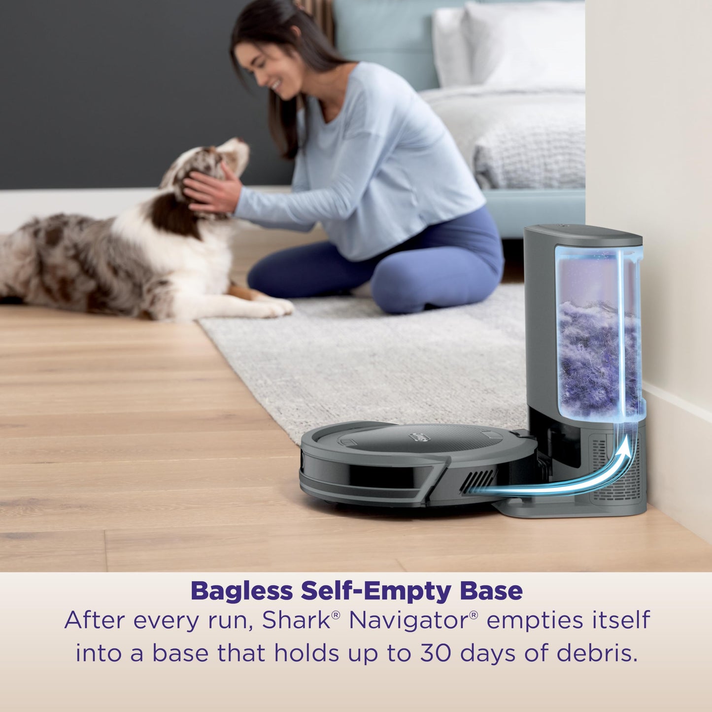 Shark Navigator Robot Vacuum with Bagless Self-Empty Base & LiDAR Navigation RV2120AE