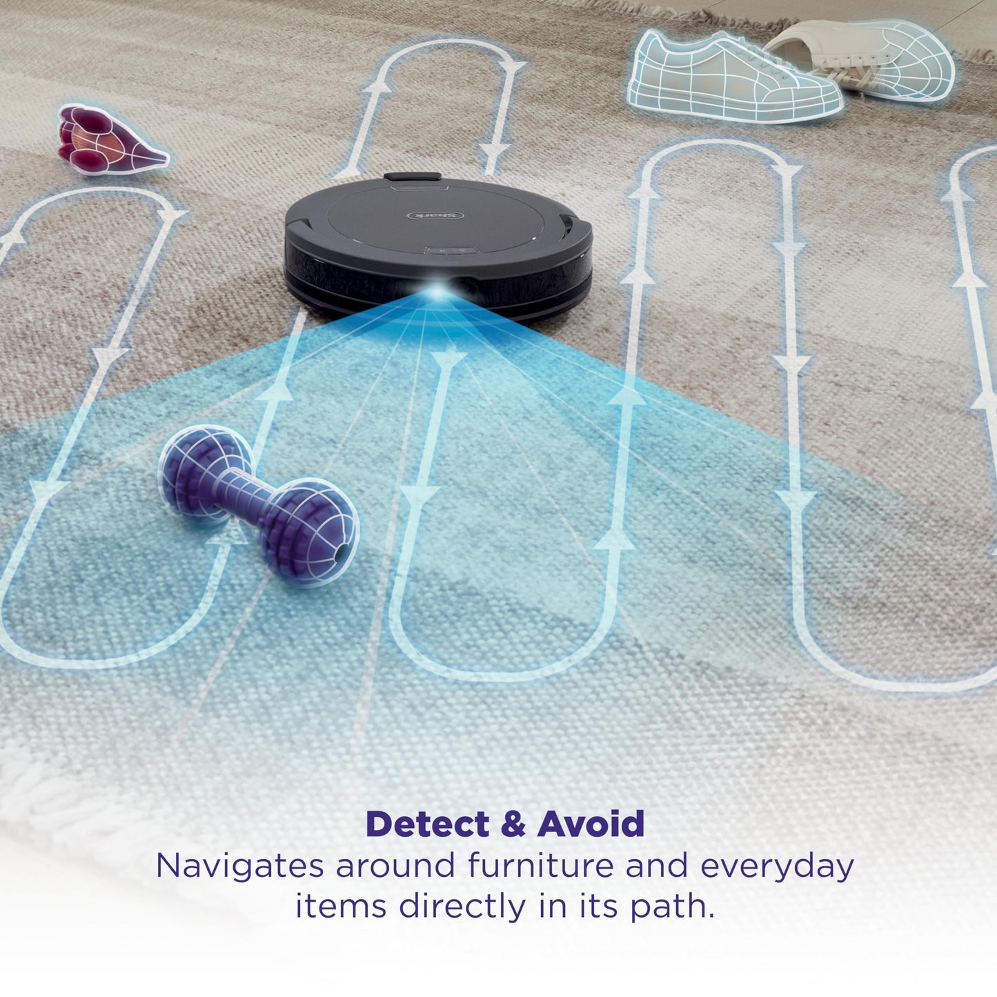 Shark Navigator Robot Vacuum with Bagless Self-Empty Base & LiDAR Navigation RV2120AE